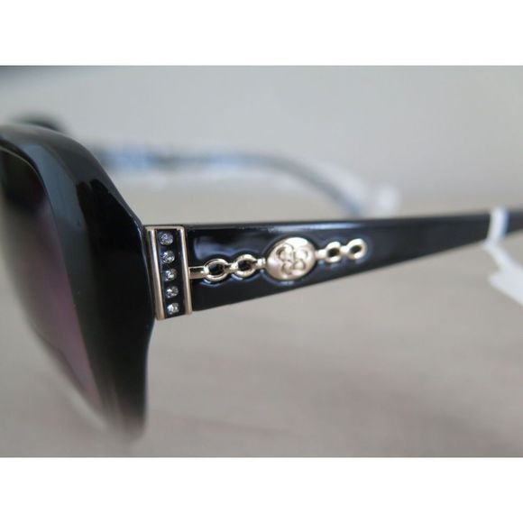 Jessica Simpson J5997-OXX Oversized Crystal Accent Black & Clear Rim Sunglasses - Picture 3 of 11